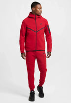 Nike Tech Fleece Zippé Rouge