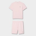 Ensemble short/t-shirt Lacoste Rose