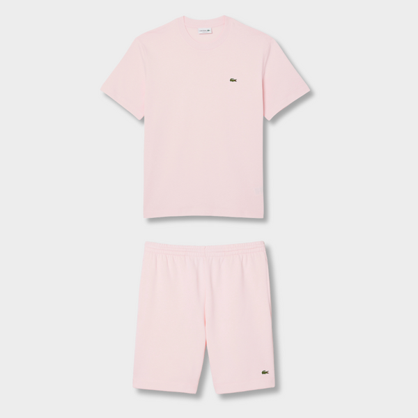 Ensemble short/t-shirt Lacoste Rose