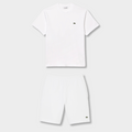 Ensemble short/t-shirt Lacoste Blanc