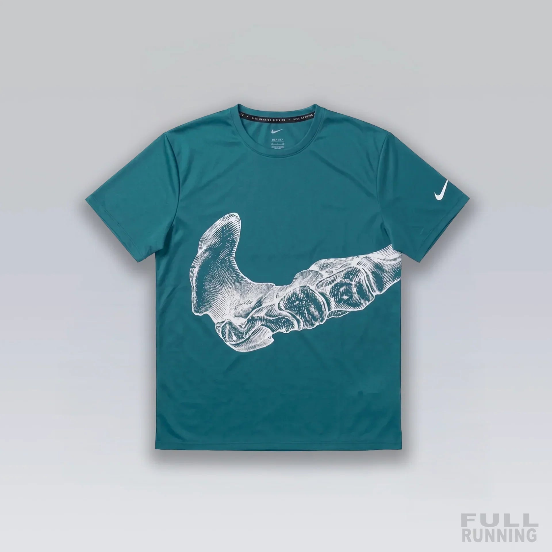 T-shirt de Running Division Squelette "MILER" Bleu