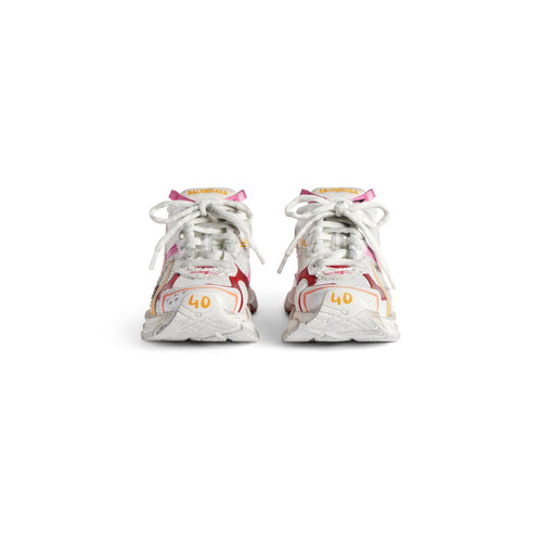 Balanciaga Runner Blanc Orange Rose Et Rouge