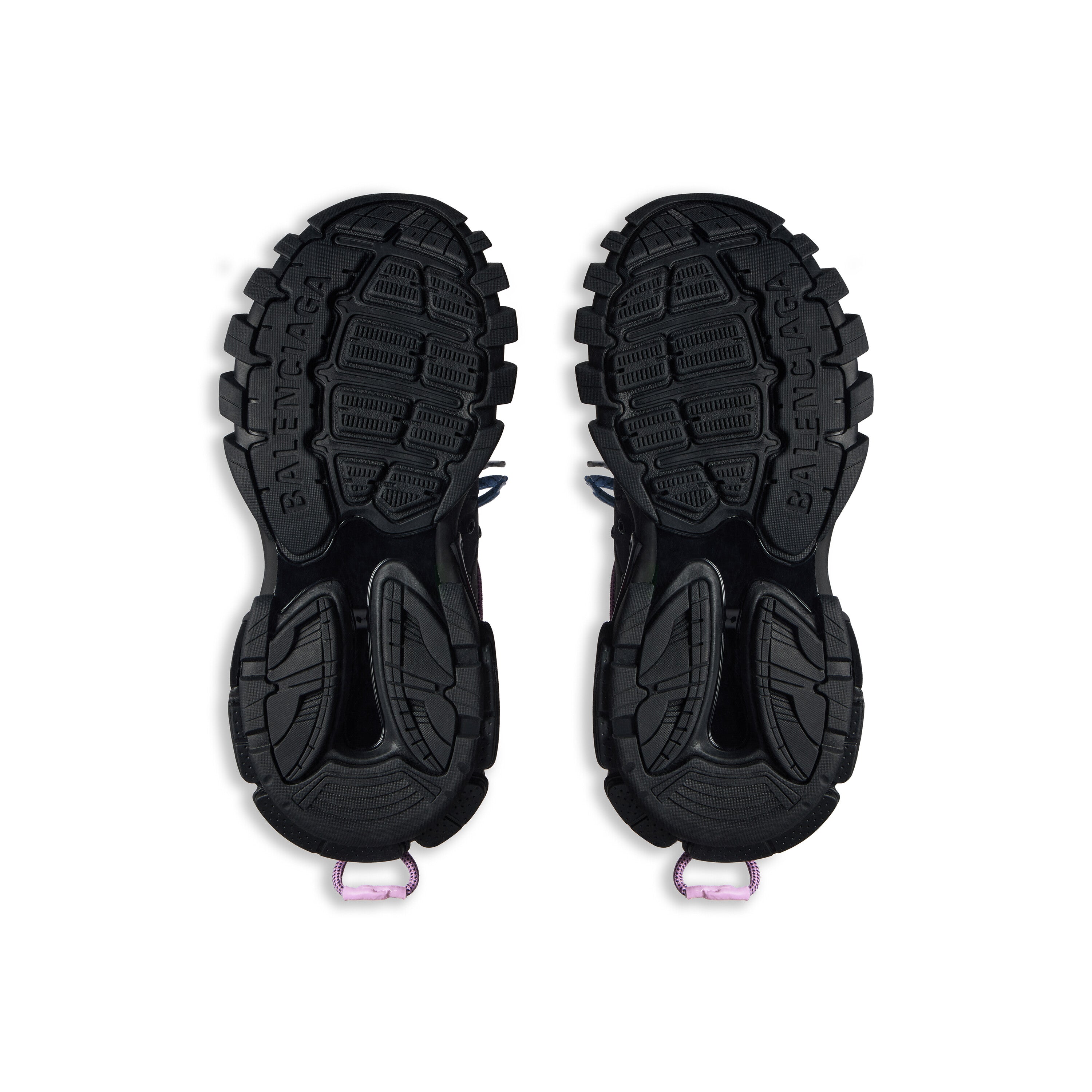 Balanciaga Track Noir Avec Laces Rose Et Bleue