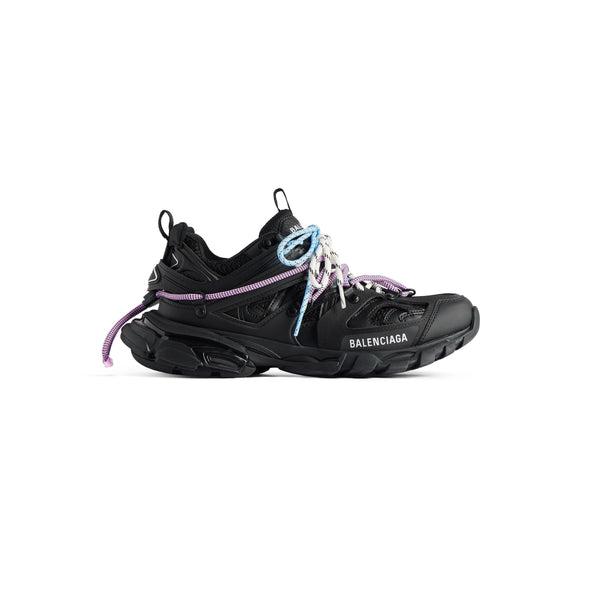 Balanciaga Track Noir Avec Laces Rose Et Bleue