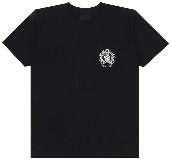 T-Shirt Chrome Heart Noir Drapeau US
