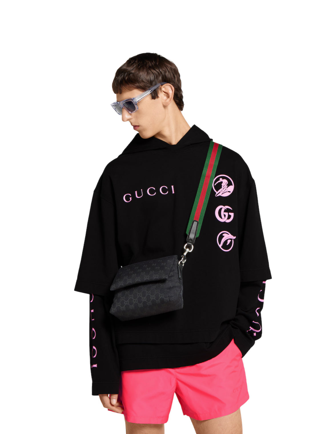 Sac à bandoulière en toile GG petit format - #1