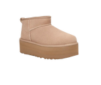 UGG Botte Classic Ultra Mini à plateforme Beige