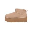 UGG Botte Classic Ultra Mini à plateforme Beige
