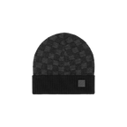 Bonnet et Écharpe Neo Petit Damier Noir