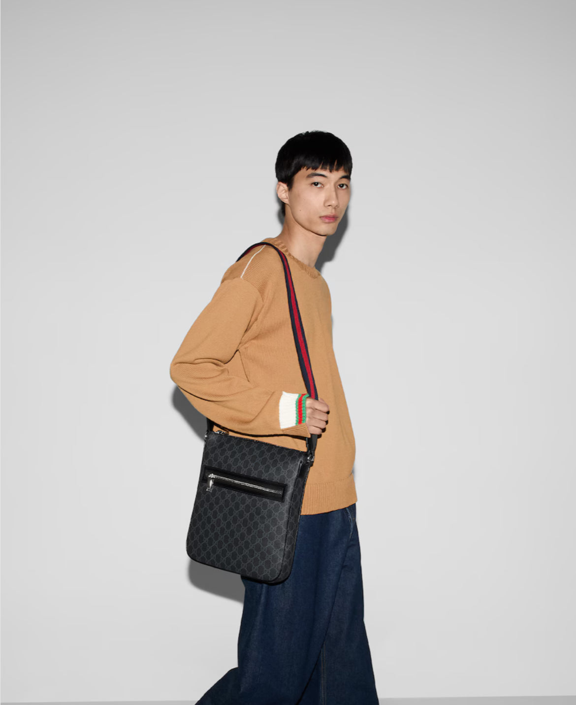 Sac à bandoulière GG Black moyen format - #1