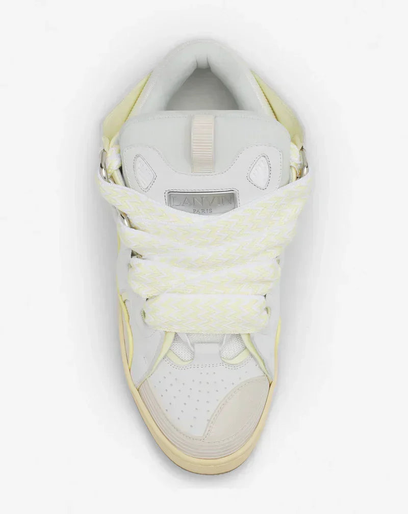 Lanvin Curb Blanc Et Jaune
