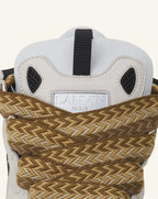 Lanvin Curb Blanc Et Kaki