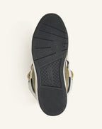 Lanvin Curb Blanc Et Kaki