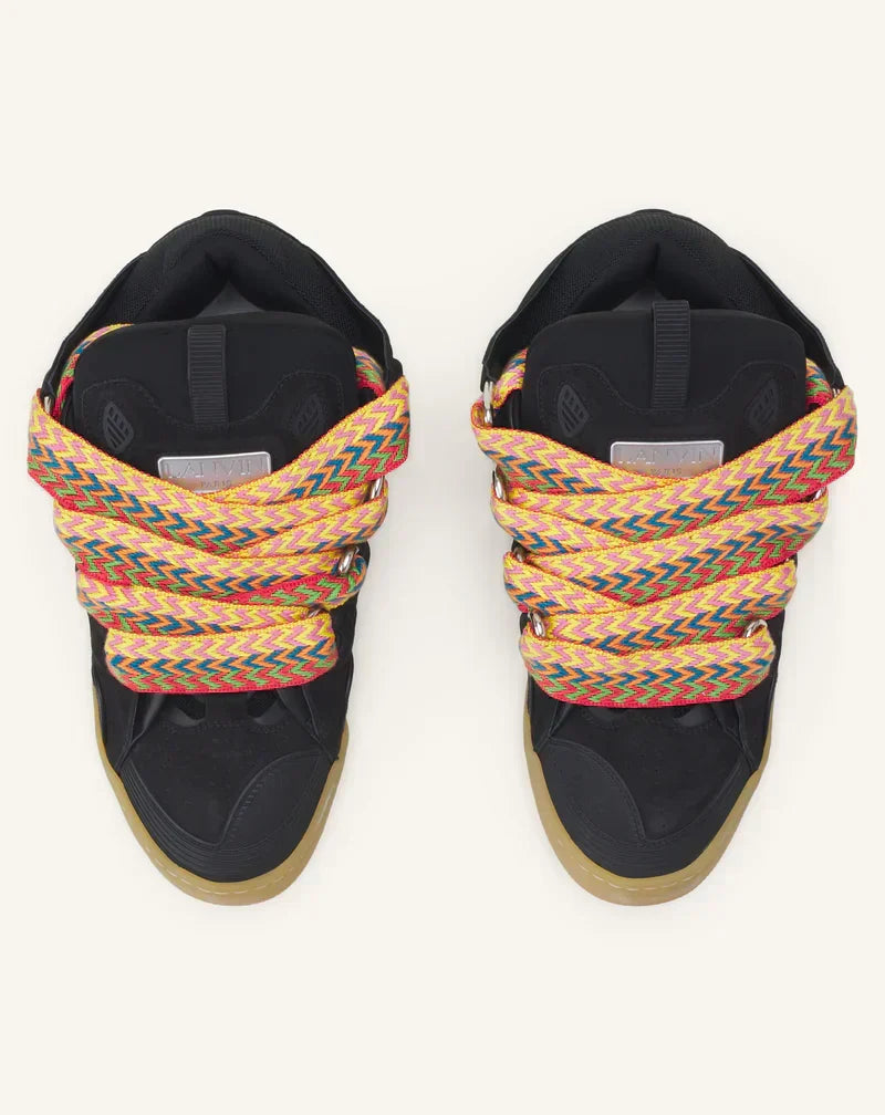 Lanvin Curb Noir Et Multicolore