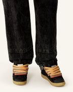 Lanvin Curb Noir Et Multicolore