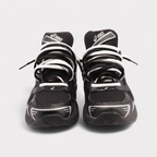 GEL-1130 Black Pure Silver - Double Laces (GS)