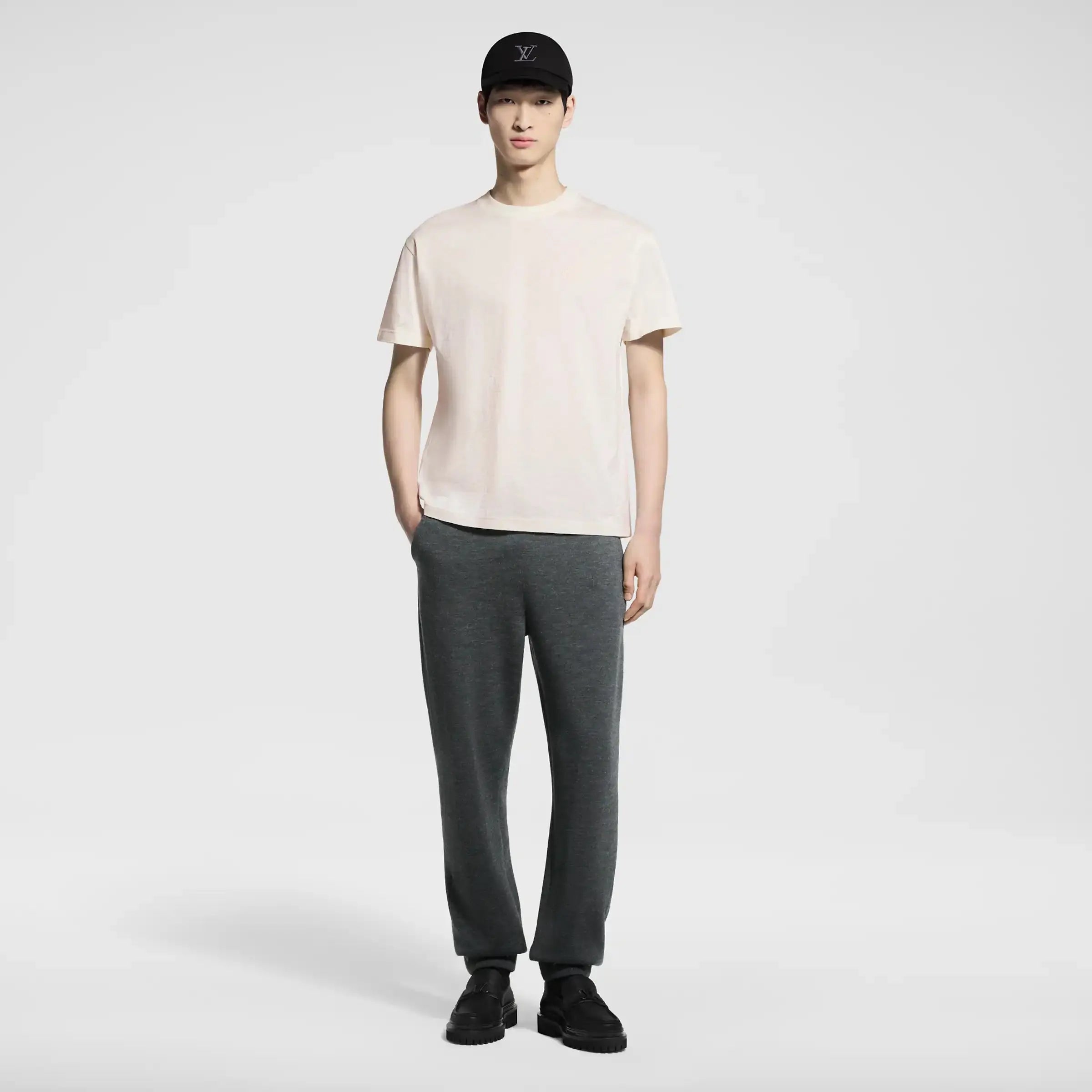 Tee-shirt Damier en piqué de coton