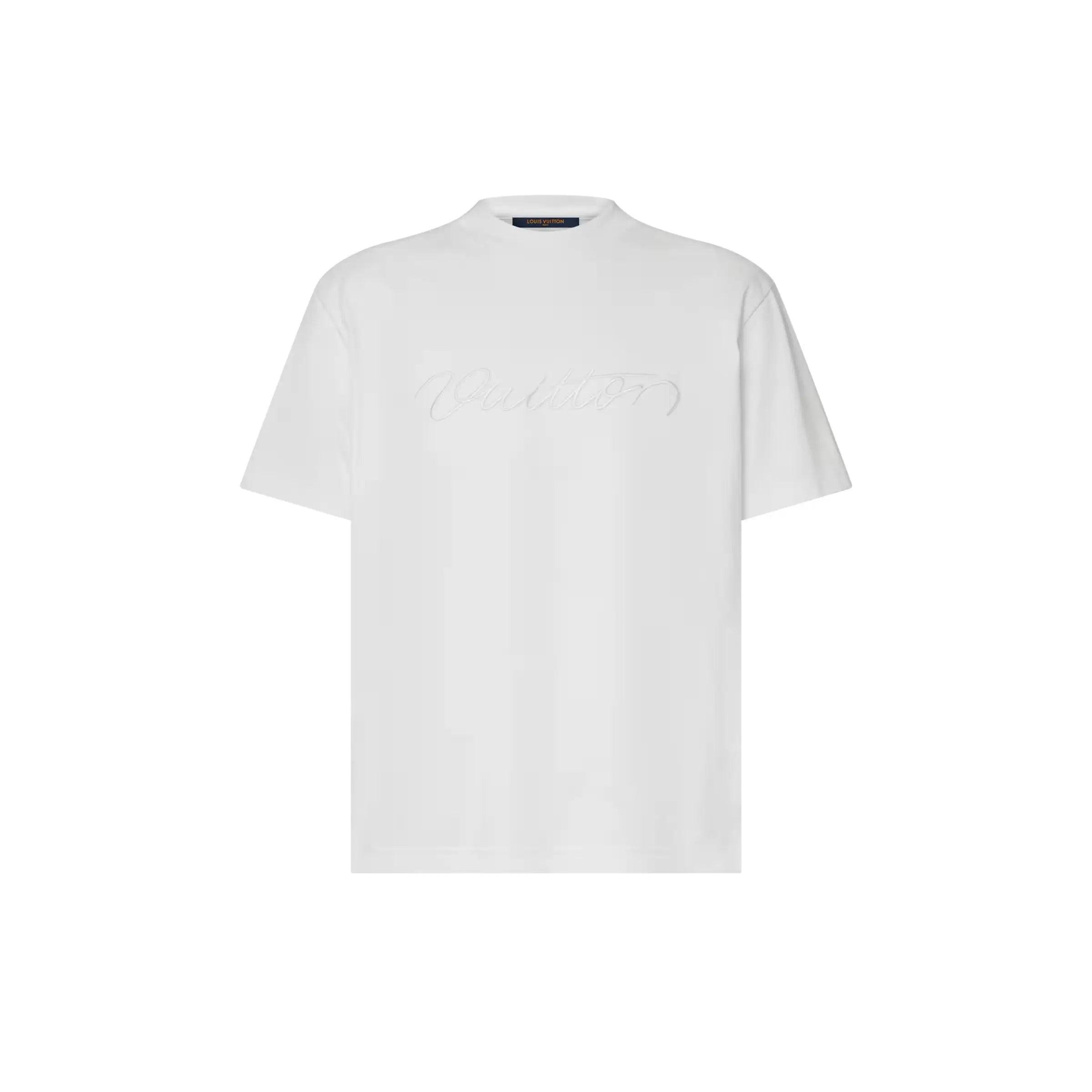 Tee-shirt à manches courtes avec signature ornementée