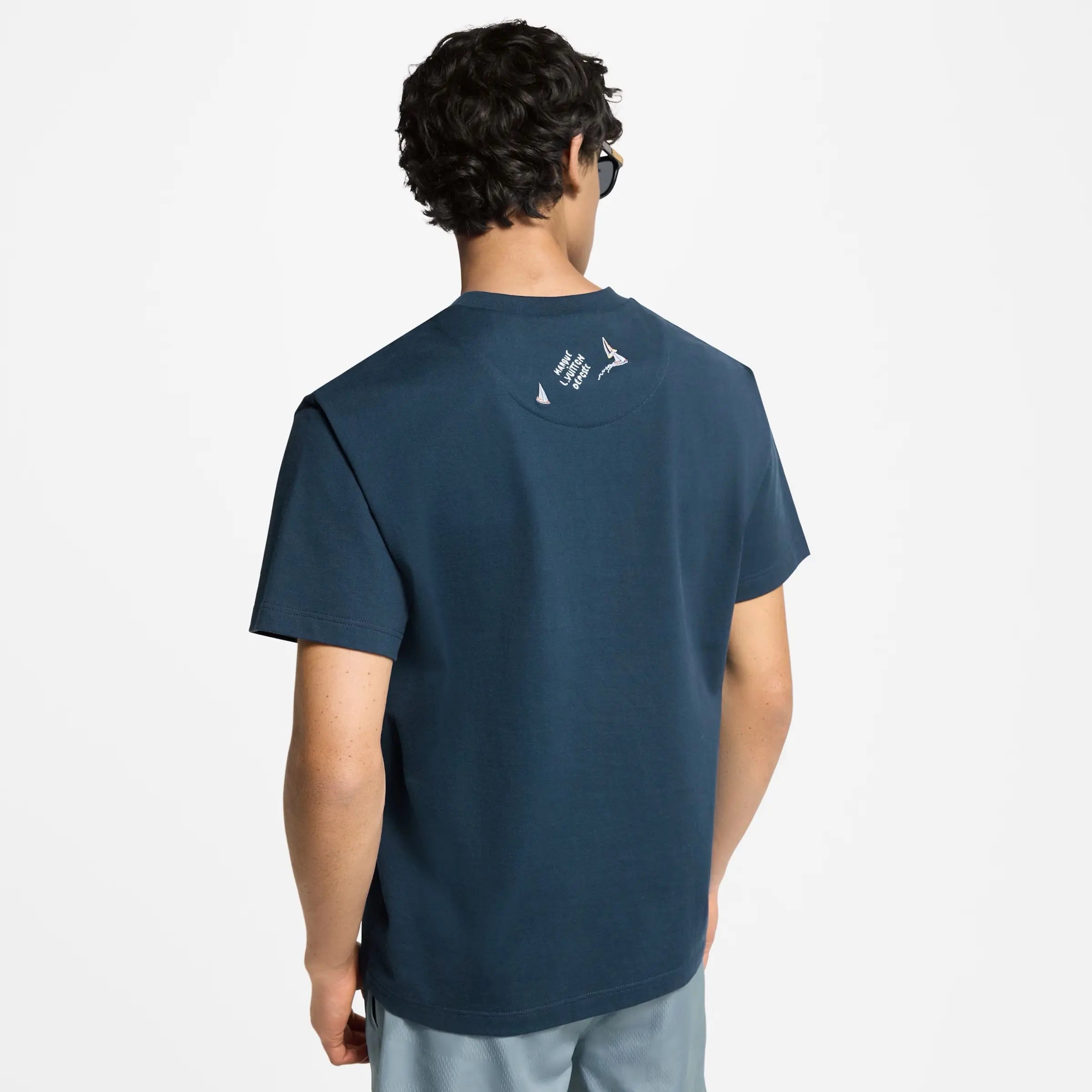 Tee-shirt en coton brodé