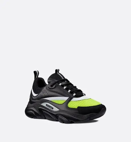 Dior B22 Noir & Jaune Fluo