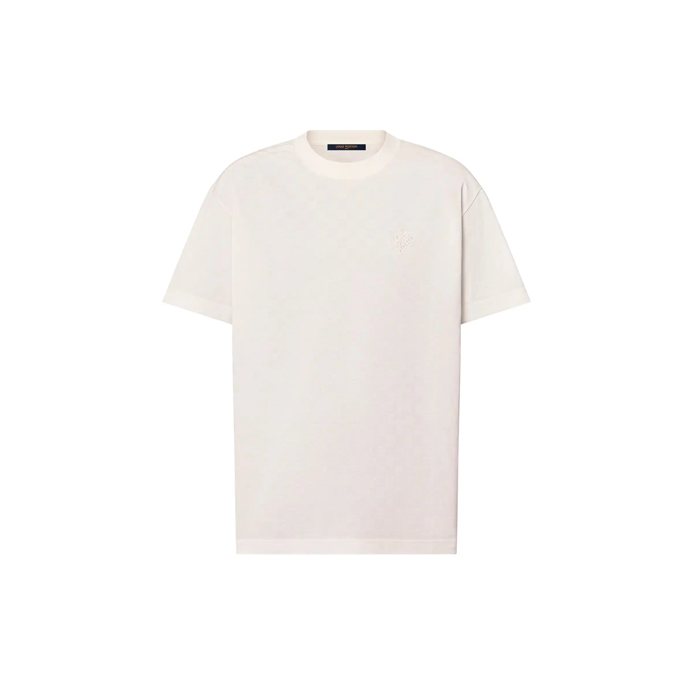 Tee-shirt Damier en piqué de coton