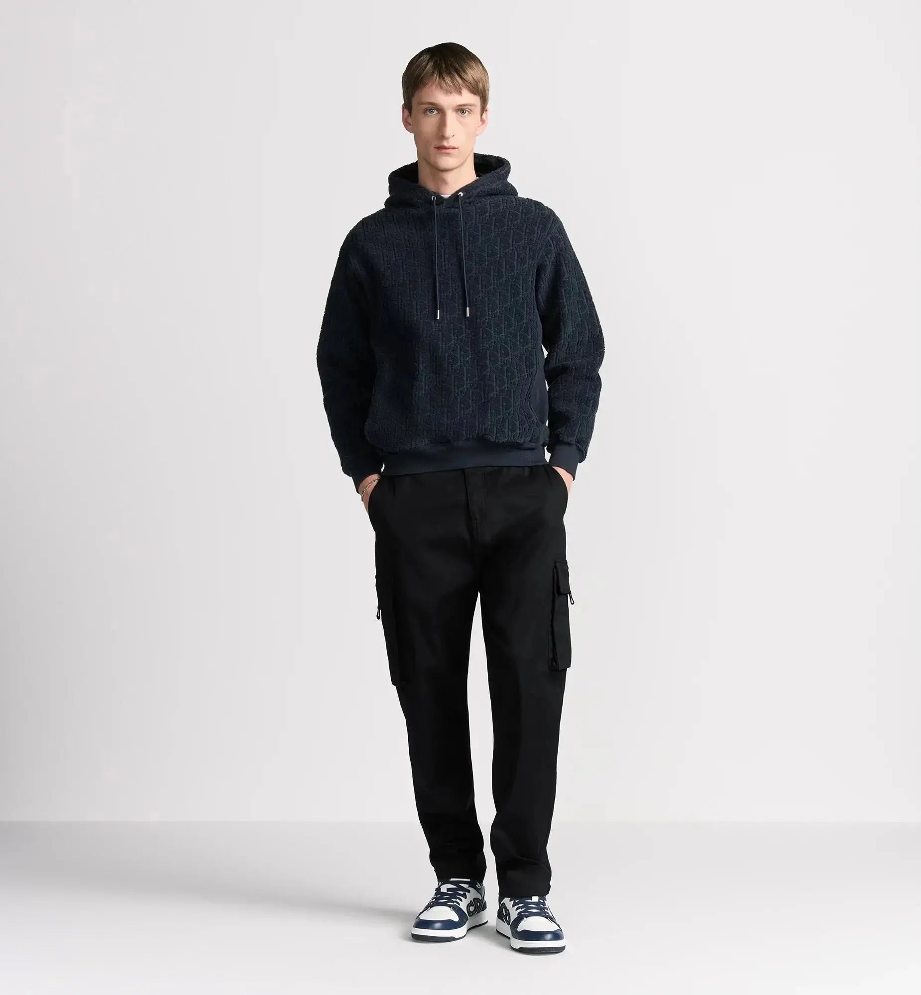 Sweatshirt à capuche CD Oblique, coupe relax