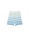 Wavy Gradient Crochet Shorts - Casablanca