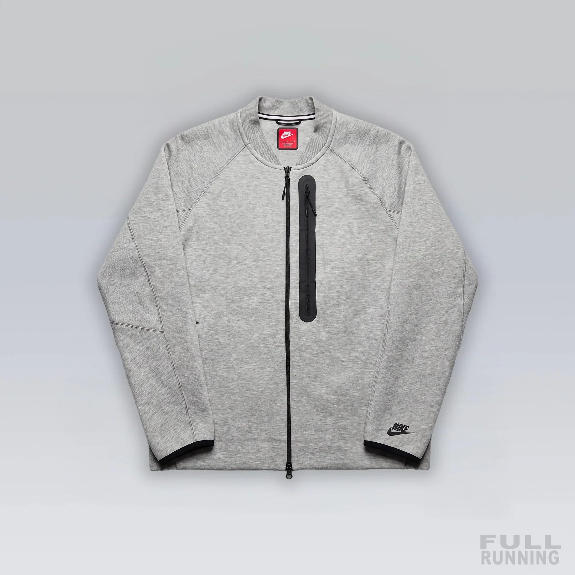 Sweat Zippé Tech Fleece "Aviateur" Gris