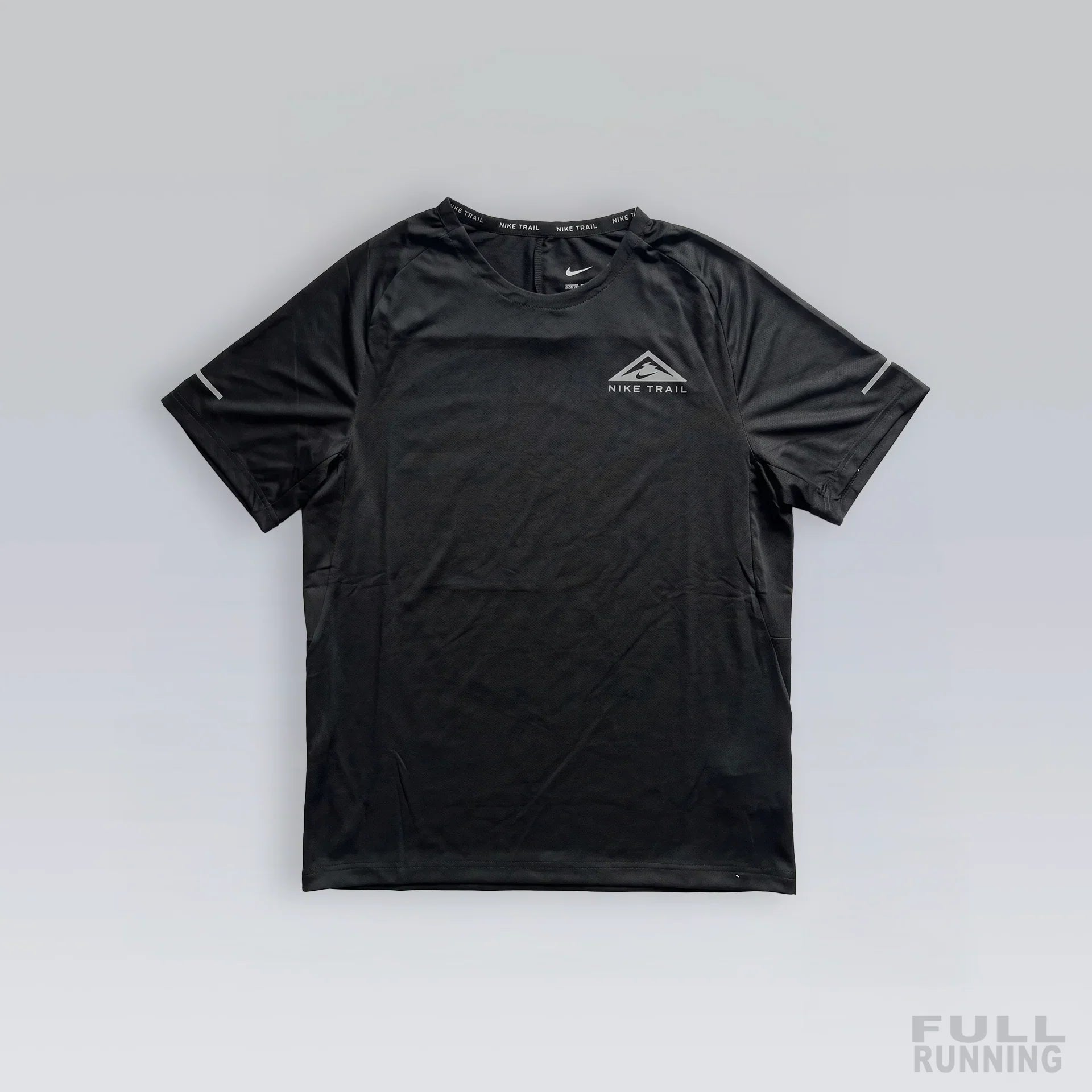 T-shirt Trail Réfléchissant Noir