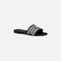 Dior 30 Montaigne Slide Black Calfskin