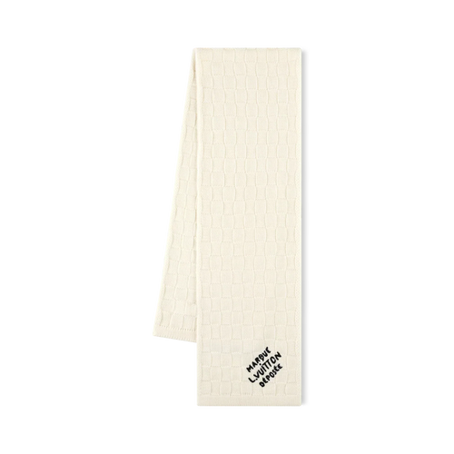 Bonnet et Écharpe Damier Snug Crème