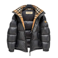 Burberry Doudoune Noir intérieur Beige