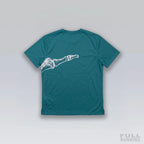 T-shirt de Running Division Squelette "MILER" Bleu