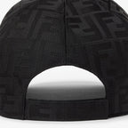Casquette de baseball en nylon FF jacquard noir