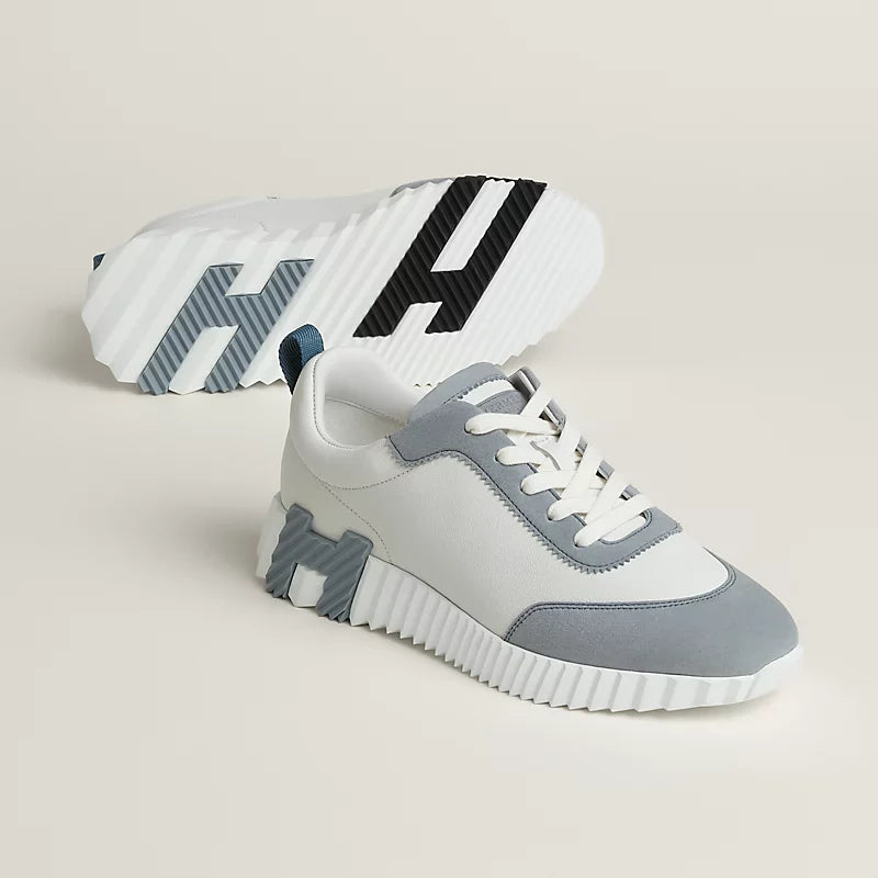 Hermès Bouncing Blanc & Bleu Galet