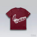 T-shirt de Running Division Squelette "MILER" Rouge
