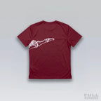T-shirt de Running Division Squelette "MILER" Rouge