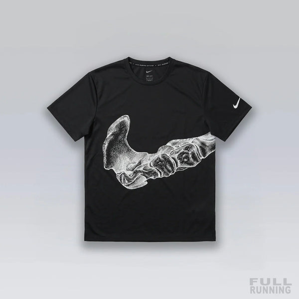 T-shirt de Running Division Squelette "MILER" Noir