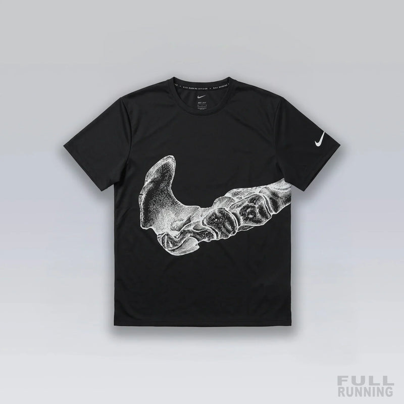 T-shirt de Running Division Squelette "MILER" Noir