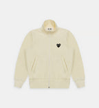 Sweat zippé CDG Sans Capuche Beige