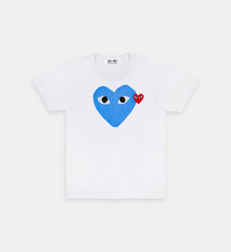 T-Shirt CDG Blanc Et Bleu Ciel