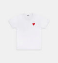 T-Shirt CDG Blanc Logo Rouge