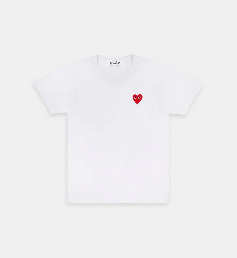 T-Shirt CDG Blanc Logo Rouge